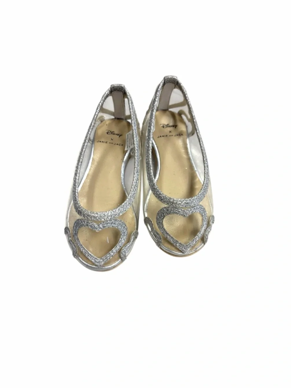 Janie & Jack Disney Cinderella Heart Flats -‎ Size 5